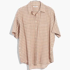 Madewell Courier Side Gingham Top